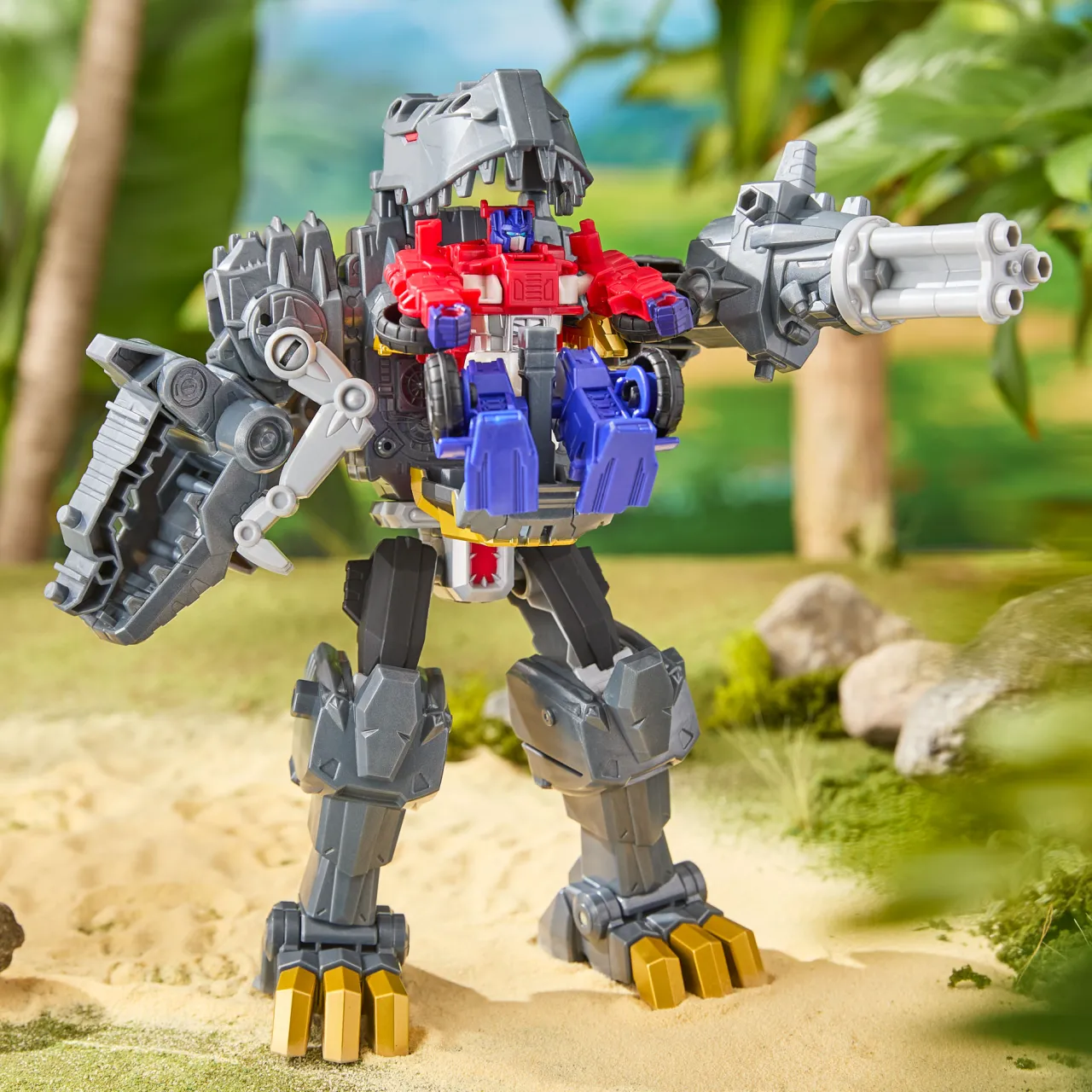 Best TRANSFORMERS Cyberworld Grimlock Chomp & Battle