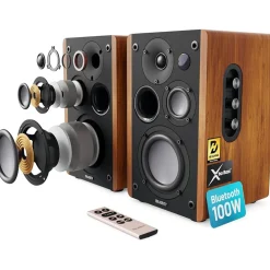 D100 Bluetooth Speakers 100w Wood