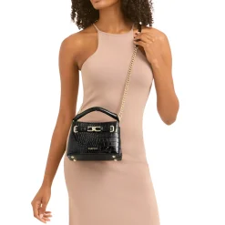 Daniella Mini Croc-Embossed Tote Bag