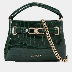 Daniella Mini Croc-Embossed Tote Bag
