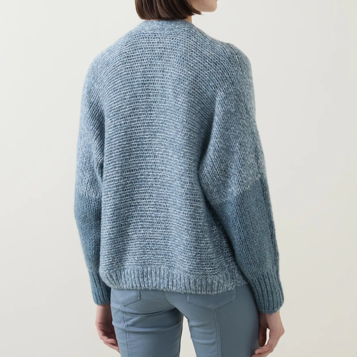 Degradé-Effect Knit Cardigan