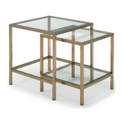Sale CASEYS FURNITURE Dekko Nest of Tables Champagne Brass