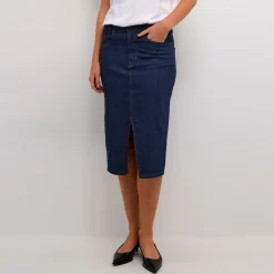 Dekota Mid-Rise Denim Skirt
