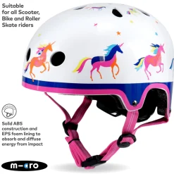 Outlet MICRO SCOOTERS Deluxe Premium Unicorn Helmet Small