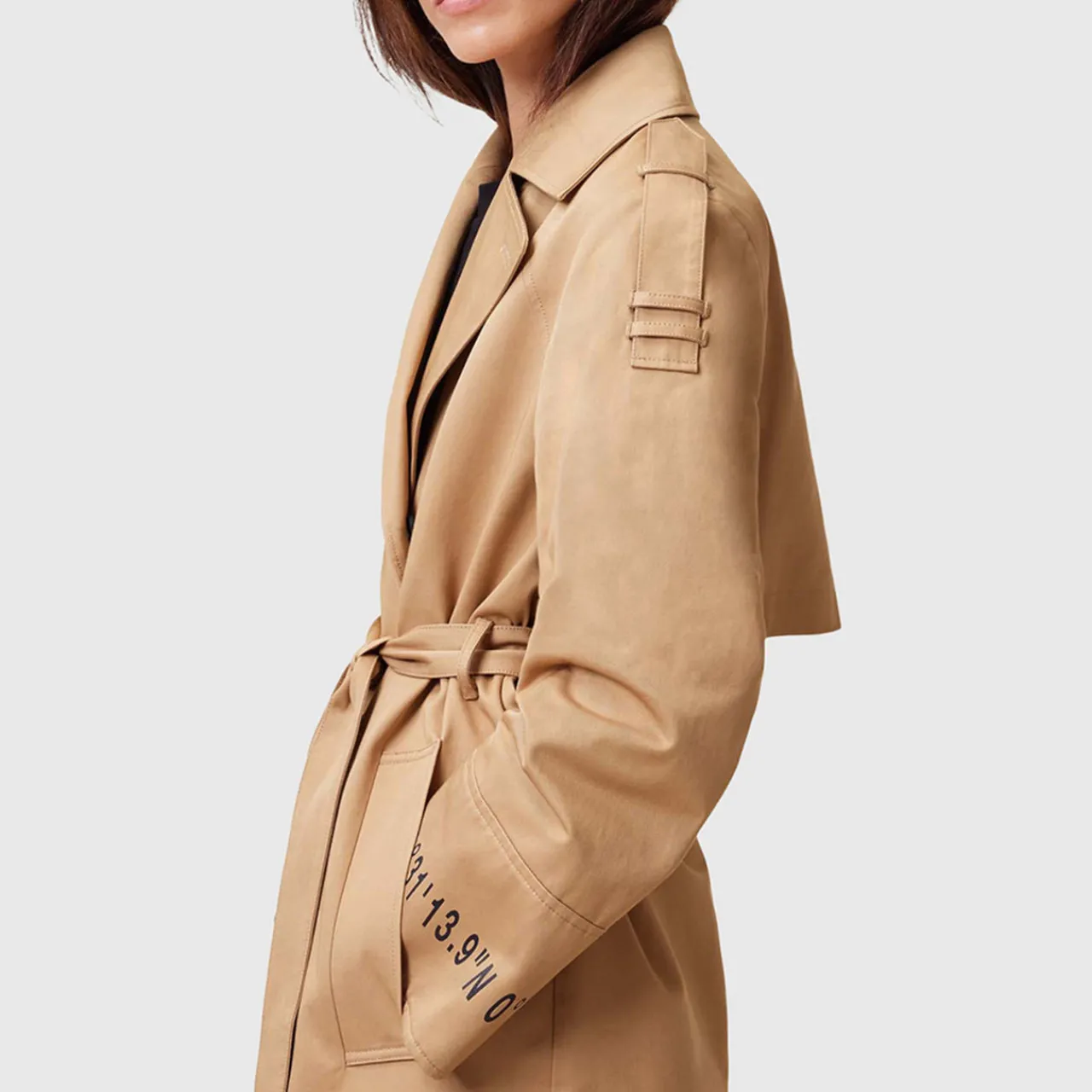 Hot ALLSAINTS Demmi Oversized Trench Coat
