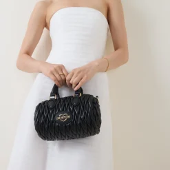 Demure Logo Top Handle Bag