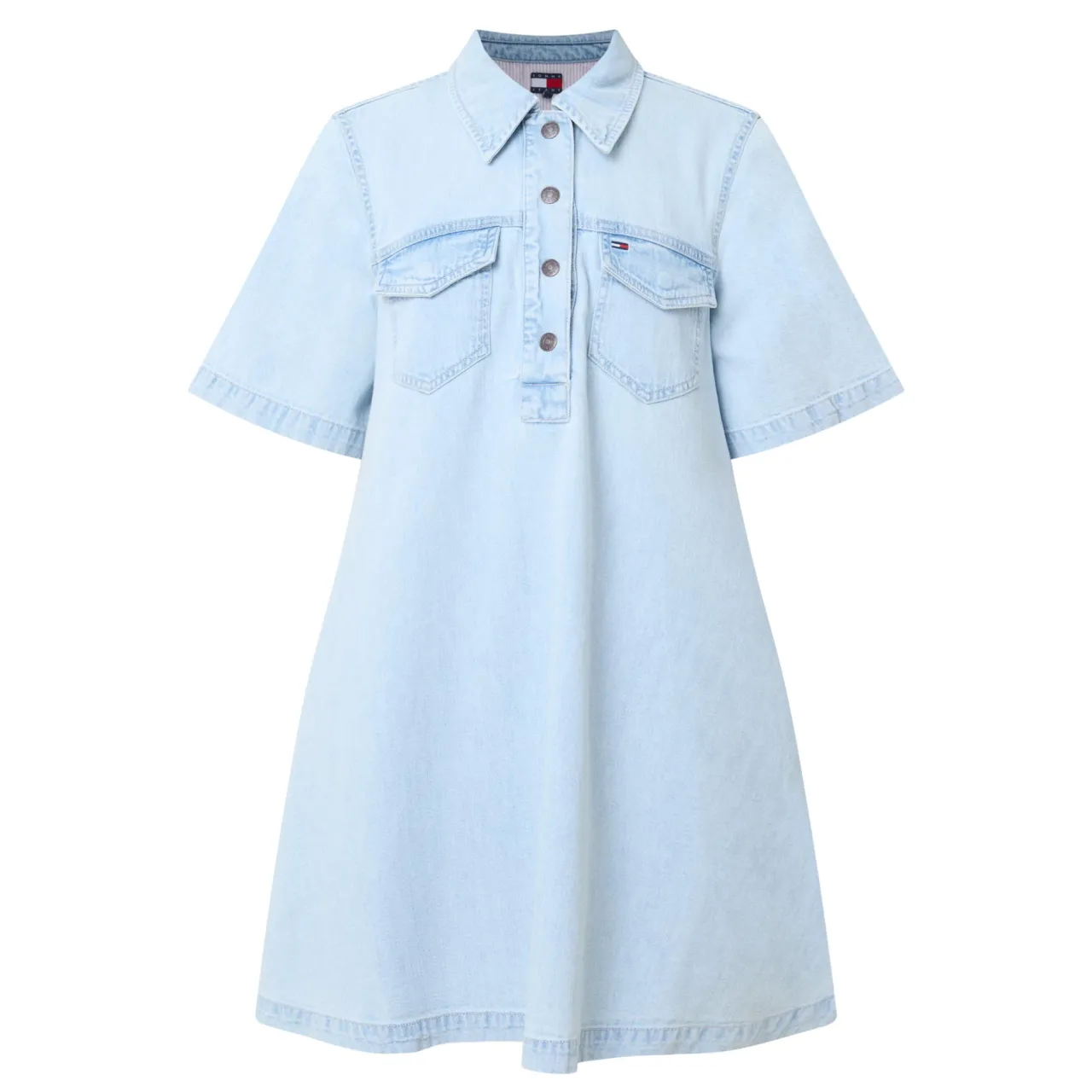 Hot TOMMY JEANS Denim Mini Shirt Dress