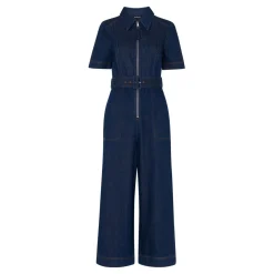 Best WHISTLES Denim Pintuck Jumpsuit