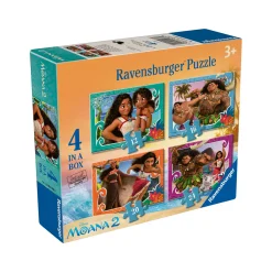 Clearance RAVENSBURGER Disney Moana 2 Four-in-a-Box Jigsaw Puzzles