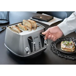 Fashion DE'LONGHI Distinta X Titanium Four Slot Toaster