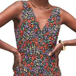 Ditsy Floral Flared Dress