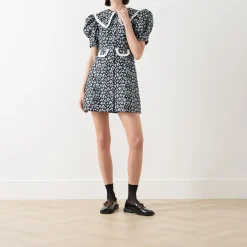 New SISTER JANE Ditsy Jacquard Mini Dress