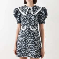 New SISTER JANE Ditsy Jacquard Mini Dress
