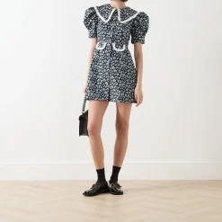 New SISTER JANE Ditsy Jacquard Mini Dress