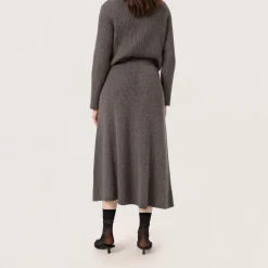 Discount SOAKED IN LUXURY Ditta Ribbed Knit A-line Skirt