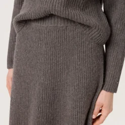 Discount SOAKED IN LUXURY Ditta Ribbed Knit A-line Skirt