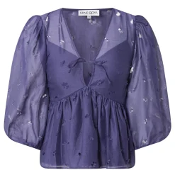 Ditzy Floral Peplum Blouse