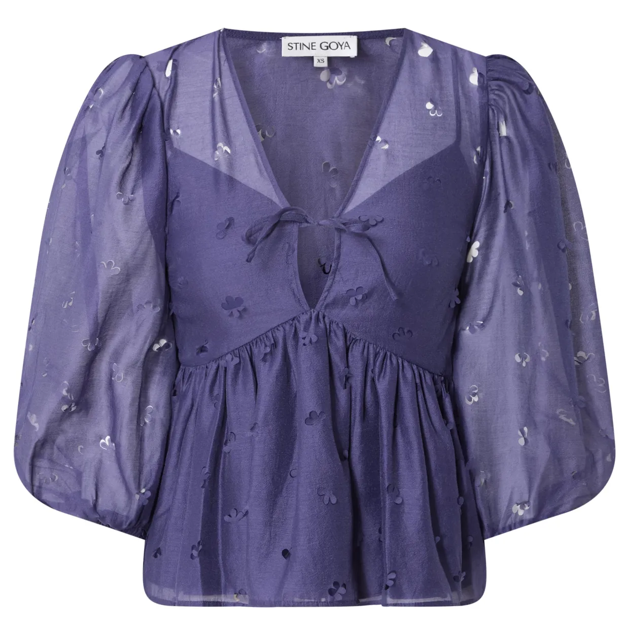 Ditzy Floral Peplum Blouse