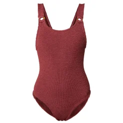 Hot HUNZA G Domino Tonal-Ring One-Piece Swimsuit