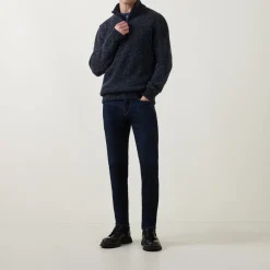 Donegal Fleck Half-Zip Sweater