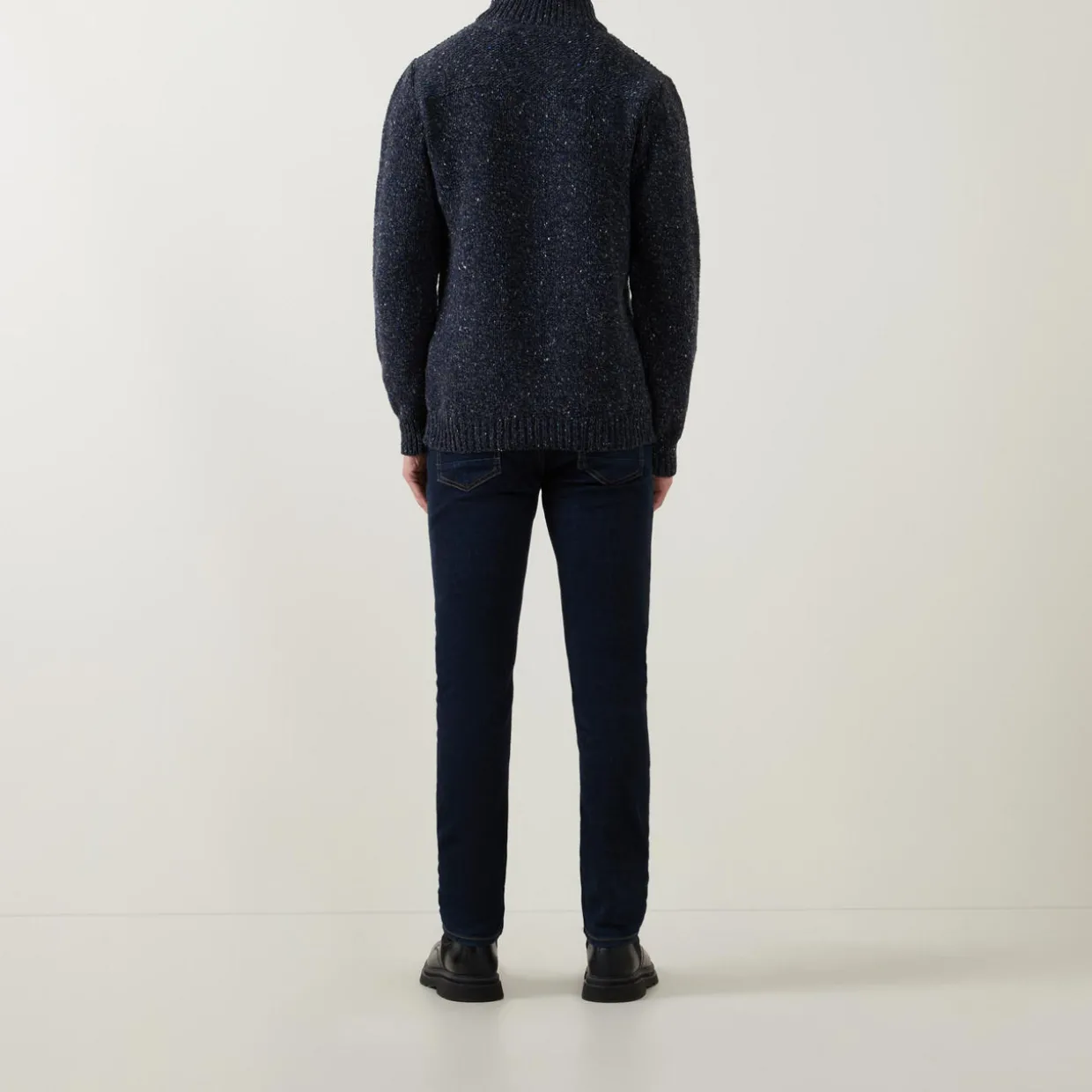 Donegal Fleck Half-Zip Sweater