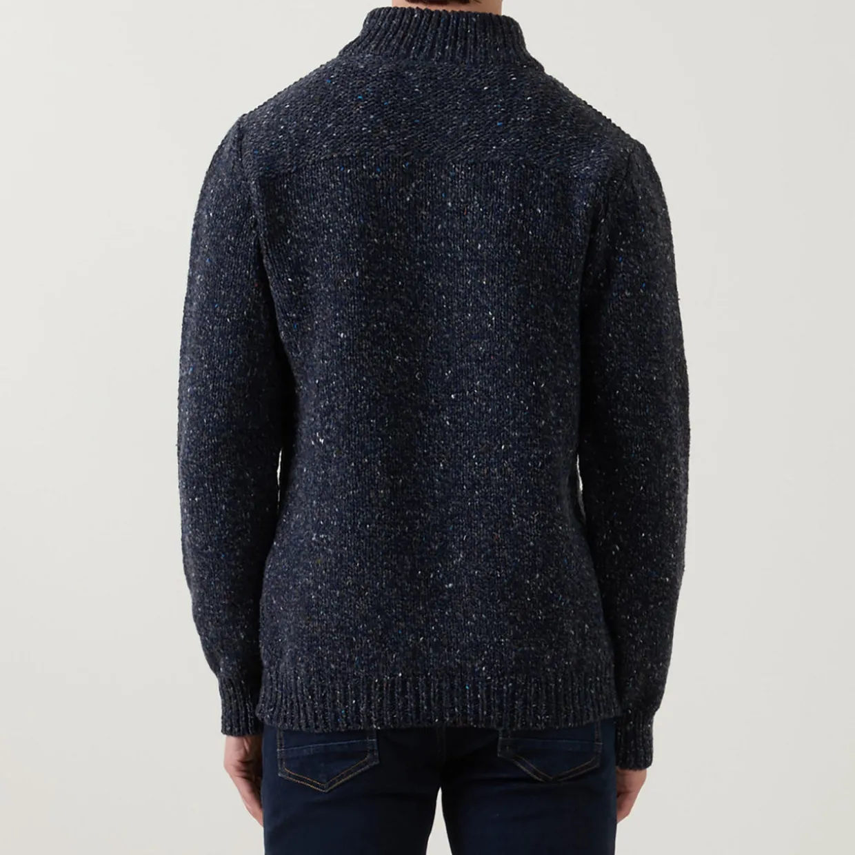 Donegal Fleck Half-Zip Sweater