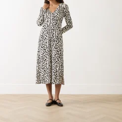 Doris Leopard Flared Dress