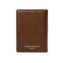 Double Fold Grained Leather Cardholder