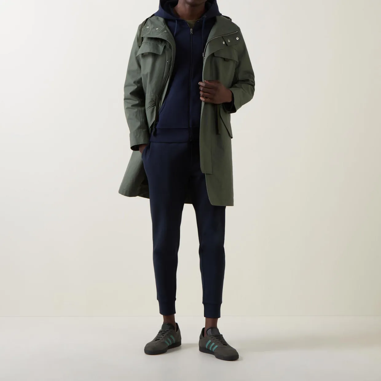 Double Knit Zip-Through Hoodie