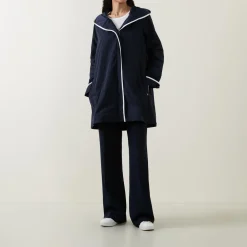 Hot JOSEPH RIBKOFF Double-Breasted Hooded Coat