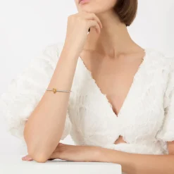 Double-Knot Hinged Bangle Bracelet