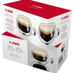 Fashion JUDGE Double-Walled Espresso Glass Two-Piece Set