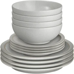 Outlet DENBY Dove Grey 12-Piece Tableware Set