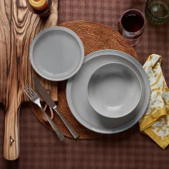 Outlet DENBY Dove Grey 12-Piece Tableware Set