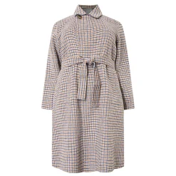 Outlet PERSONA BY MARINA RINALDI Dovere Reversible Check Print Trench Coat