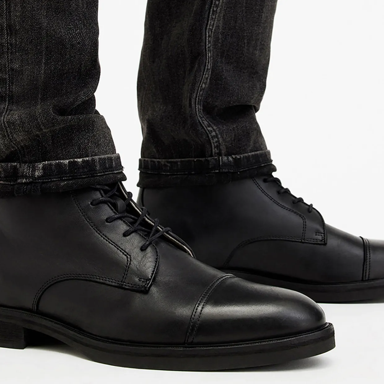 Drago Lace-Up Leather Boots