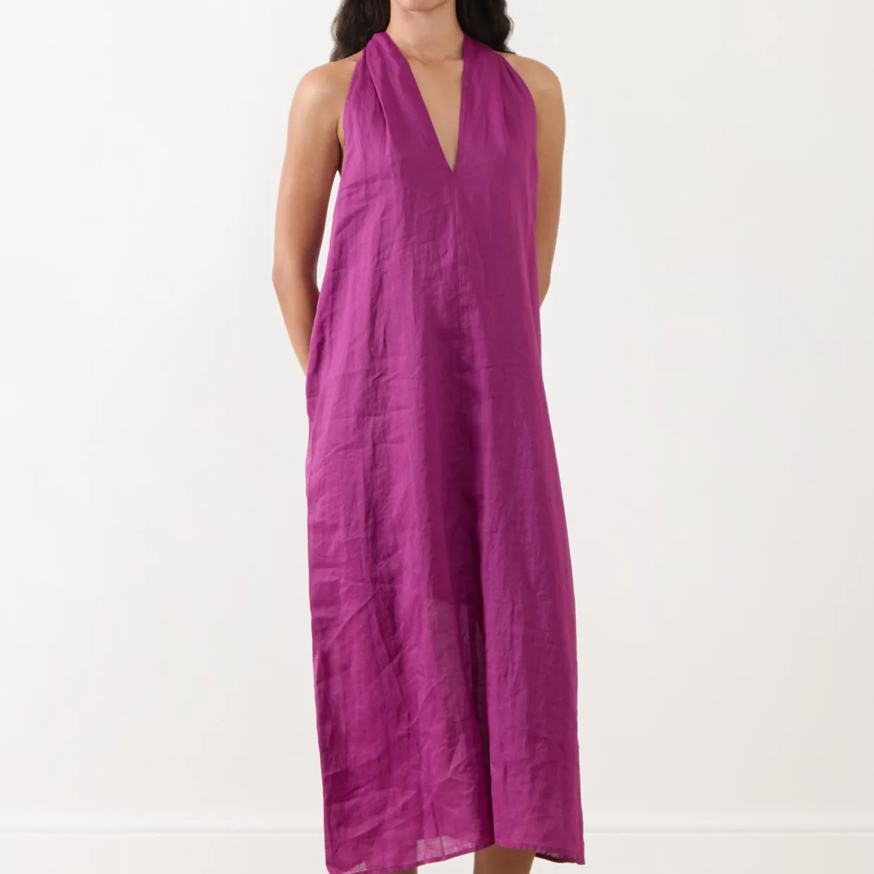 Drape Detailed Flare Dress