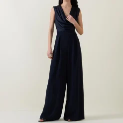 Hot JOSEPH RIBKOFF Draped Wide Leg Jumpsuit