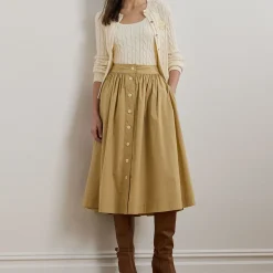 Draybe Button Skirt