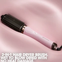 Clearance GHD Duet Blowdry Charity Limited Edition Hair Dryer Brush in Pink Sorbet