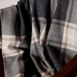 Dun Chaoin Oxford Check Throw