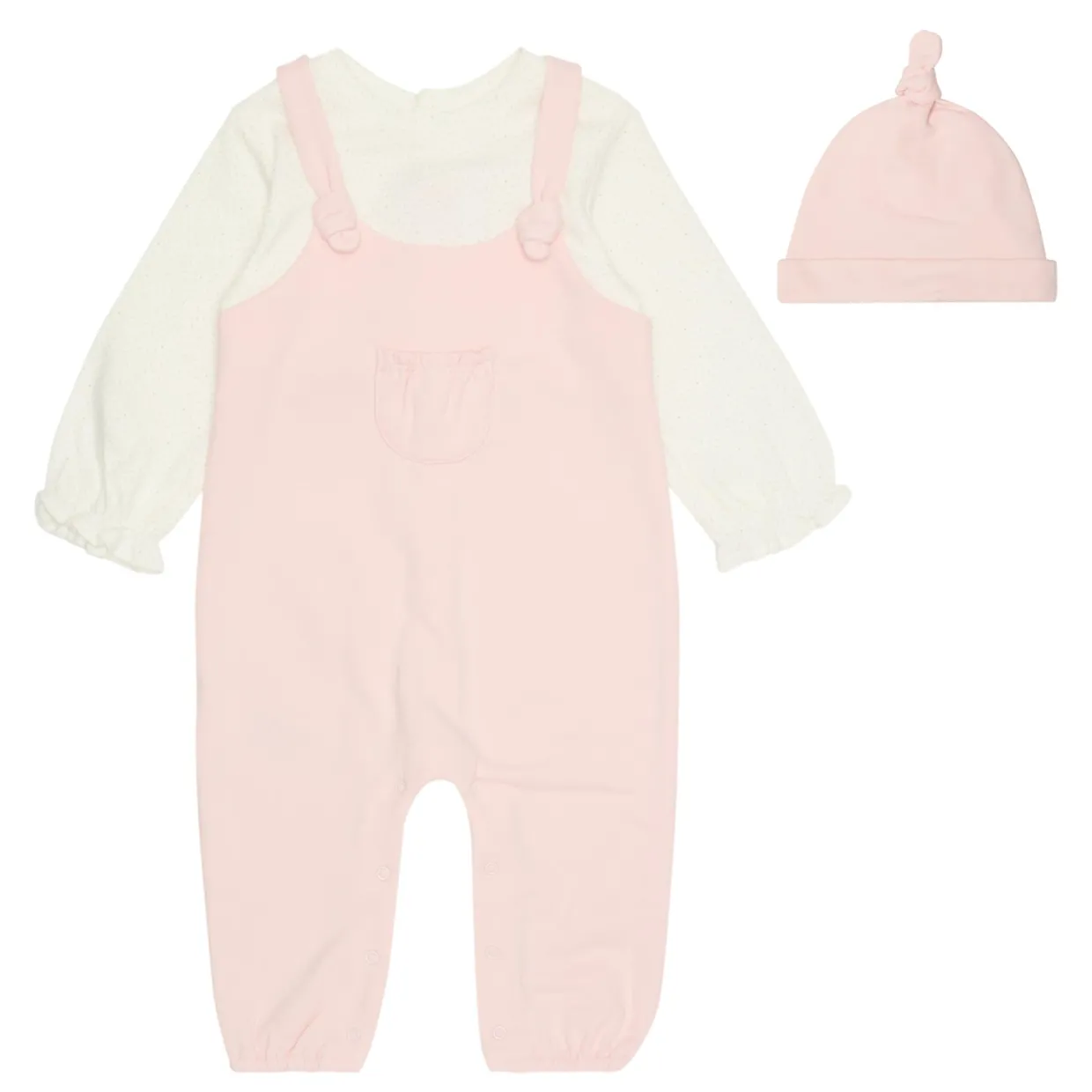 Dungarees & Hat Two-Piece Set