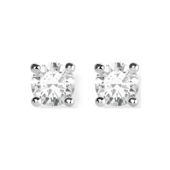 Ear Studs White Stone