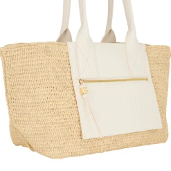 New GANNI Easy Shopper Raffia Tote Bag
