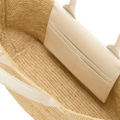 New GANNI Easy Shopper Raffia Tote Bag