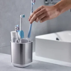 Discount JOSEPH JOSEPH EasyStore Steel Toothbrush Holder