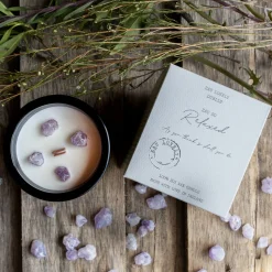 New EAU LOVELY Eau So Relaxed Candle With Amethyst Stones