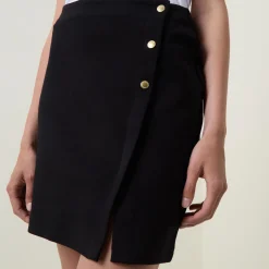 Ebony High-Rise Mini Pencil Skirt