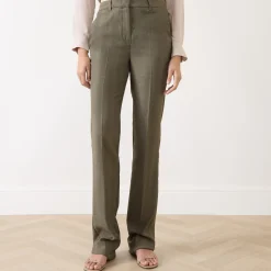 Hot MARELLA Edison Herringbone Straight Leg Trousers