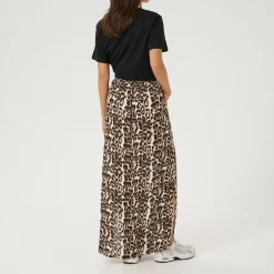Online KAFFE Edita Amber Leopard Skirt